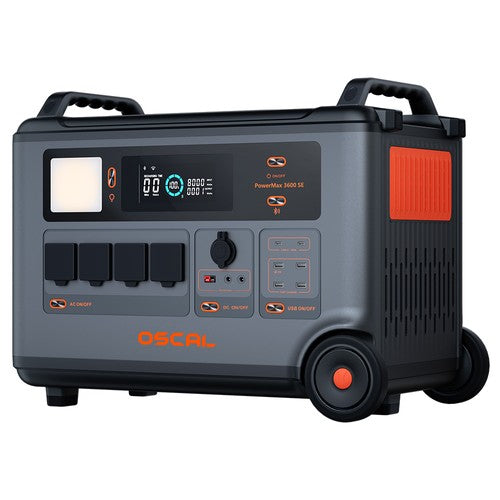 Oscal PowerMax 3600SE draagbare energiecentrale, 3600Wh