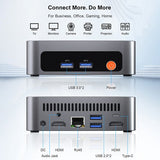 Ninkear M7 Mini PC, AMD Ryzen 5 7430U 6 cores max. 4,3 GHz, 16 GB RAM 512 GB SSD