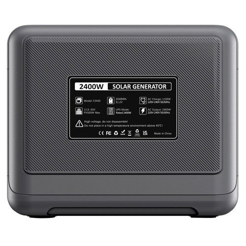 FOSSiBOT F2400 draagbaar energiestation, 2048Wh LiFePO4-batterij, 2400W vermogen, zonnegenerator