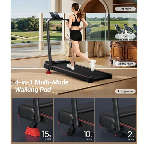 ROBORE U18F opvouwbare loopband met 15% hellingshoek, maximale snelheid 10,5 km/u