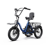 APEFOX RH30 Opvouwbare Elektrische Driewieler Fiets met Achtermand