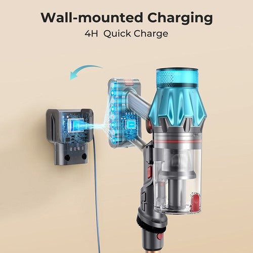 Laresar Ultra 7 draadloze steelstofzuiger, 550W/45kPa