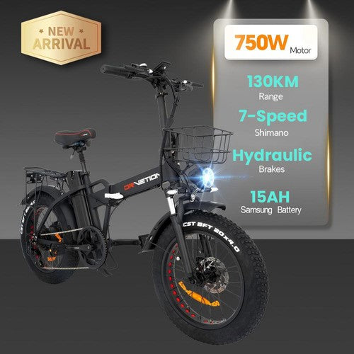 DRVETION AT20 Pro Elektrische Fiets, 750W BAFANG Motor, 48V 15Ah Samsung