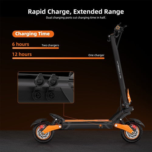 Kugoo LX10+ elektrische scooter, 2x 1400W motor, 60V 20,8Ah