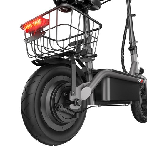 iScooter F2 elektrische scooter 500W met zadel en achtermand