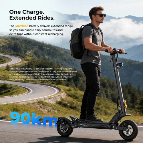 Ausom Gosoul 2 Pro elektrische scooter 1000W motor 48V 18Ah
