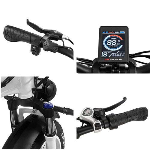 DRVETION CT20 elektrische fiets, 750W motor, topsnelheid 45km/u, 48V 15Ah Samsung