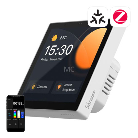 Slim bedieningspaneel Matter WiFi/Bluetooth/ZigBee Sonoff NSPanel Pro