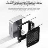 AOOSTAR MACO Mini PC, AMD Ryzen 7 Pro 6850H 8 cores max. 4,7 GHz, 24 GB LPDDR5 RAM 1 TB SSD