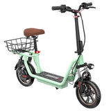 iScooter i12 elektrische scooter met zitje en achtermand, 500W