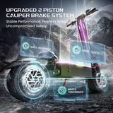 FENGQS GT9 elektrische scooter, 3500W*2 motor, 60V 38Ah