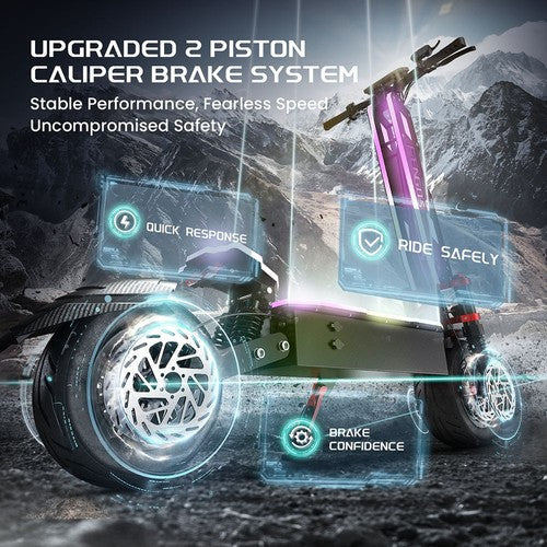 FENGQS GT9 elektrische scooter, 3500W*2 motor, 60V 38Ah