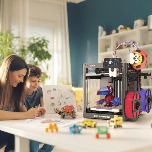 Flashforge AD5X 3D-printer, slim printen in 4 kleuren