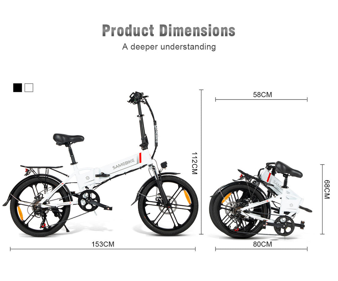 SAMEBIKE 20LVXD30-II Opvouwbare elektrische fiets