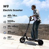 iScooter W9 elektrische scooter, 1000W motor, 48V 14Ah