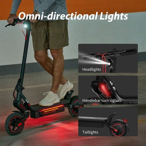 iScooter W8 elektrische scooter met 500W motor, 48V en 10,4Ah accu.