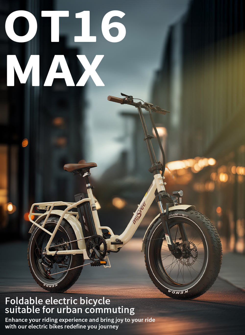 Onesport OT16 Max opvouwbare elektrische fiets