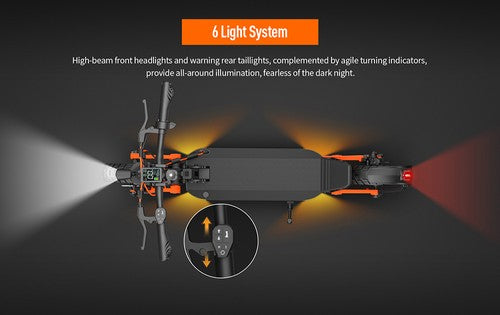 Joyor S8-S-Z Elektrische Scooter met Richtingaanwijzer, 600W*2 Motor, 48V 26Ah
