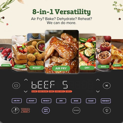 CHEFREE AF500 1700W 6,5L Airfryer, met slimme thermometer met sonde