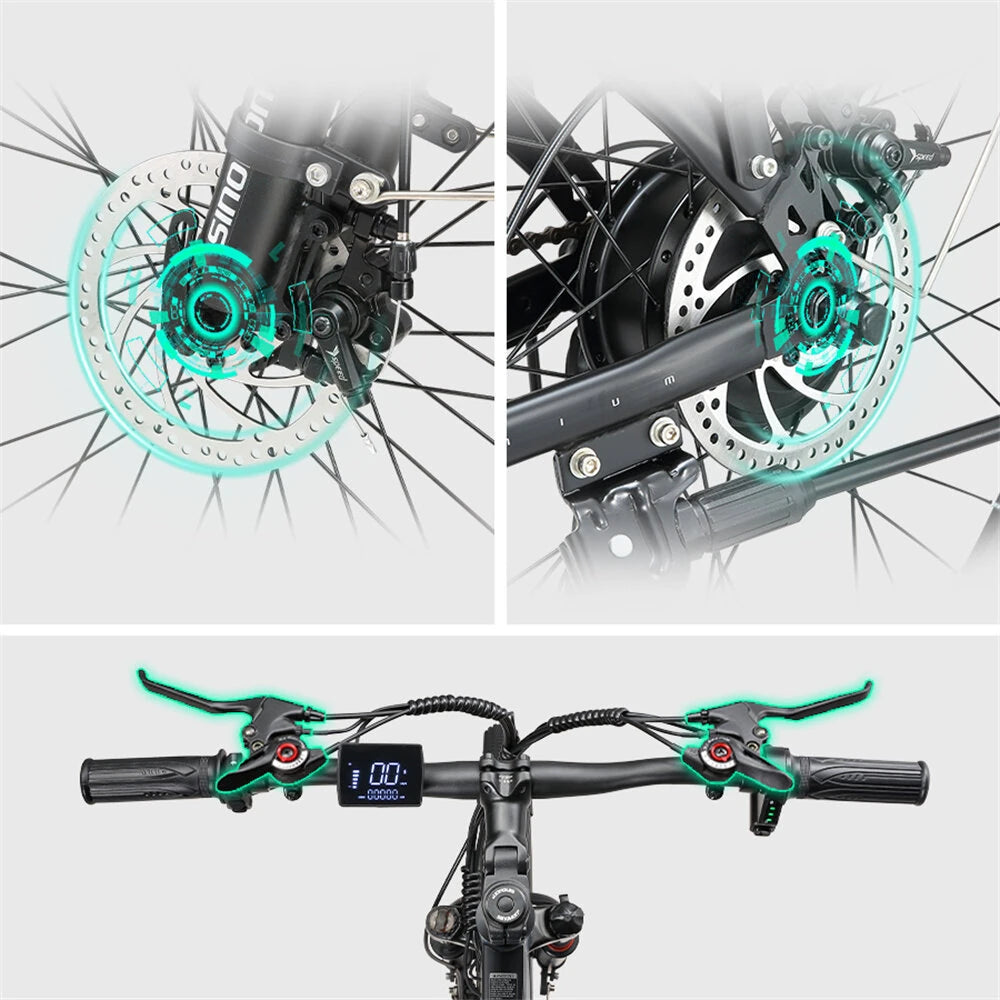 SINOHON EM200 Elektrische Fiets 48V 12.5AH, 500W Motor