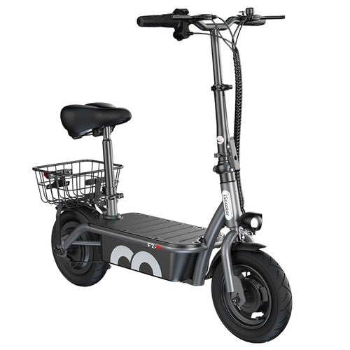 iScooter F2 elektrische scooter 500W met zadel en achtermand