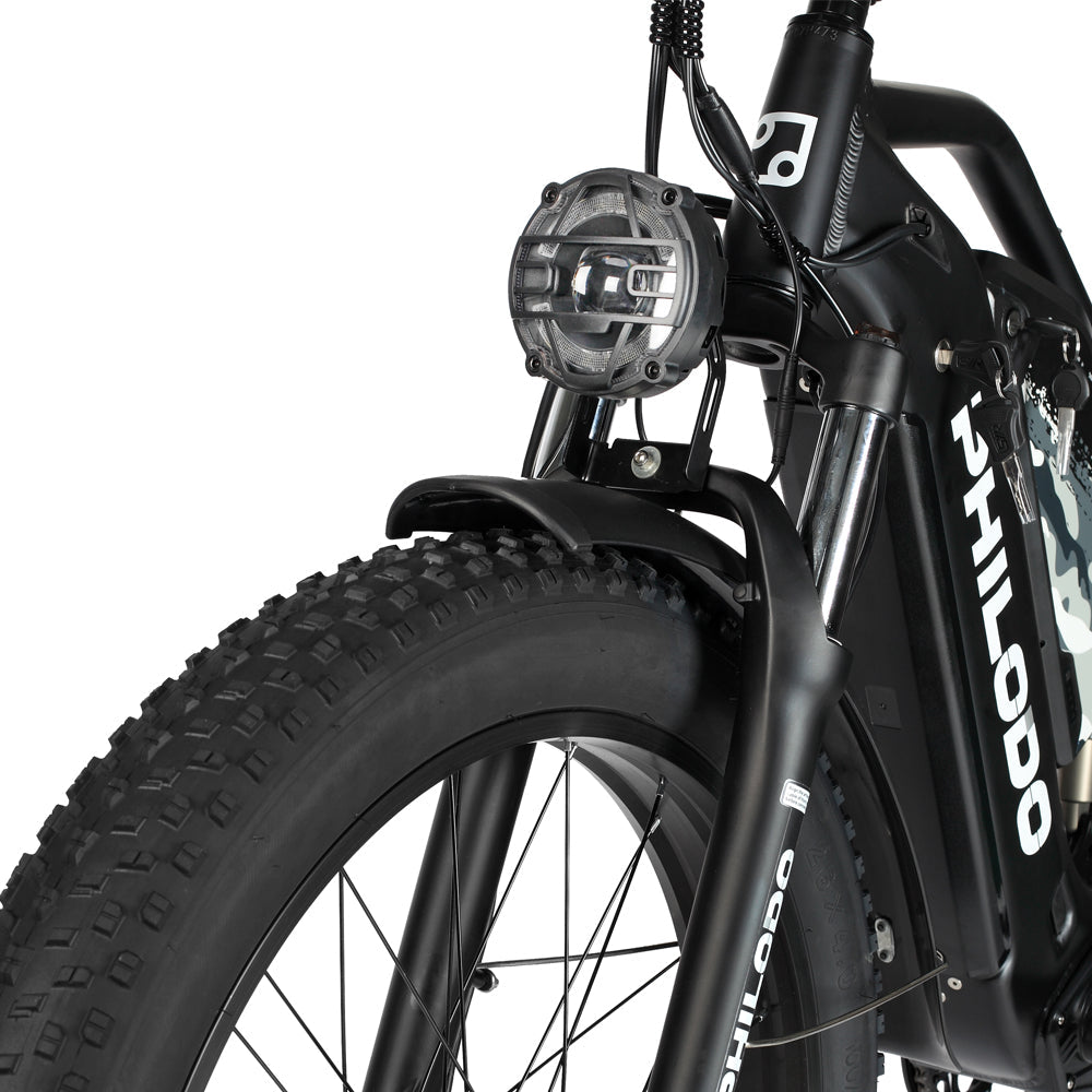 PHILODO Jumbo Dual Motor Dubbele Accu Volledig Geveerde Elektrische Fiets