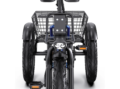 APEFOX RH30 Opvouwbare Elektrische Driewieler Fiets met Achtermand