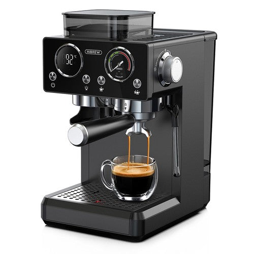 HiBREW H20 All-in-One Koffiemachine met Ingebouwde Koffiemolen, Dubbele Warme & Koude Extractie