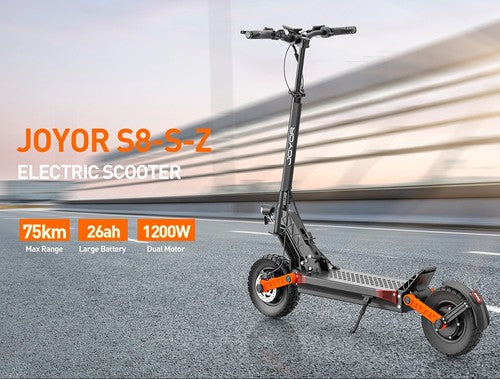 Joyor S8-S-Z Elektrische Scooter met Richtingaanwijzer, 600W*2 Motor, 48V 26Ah