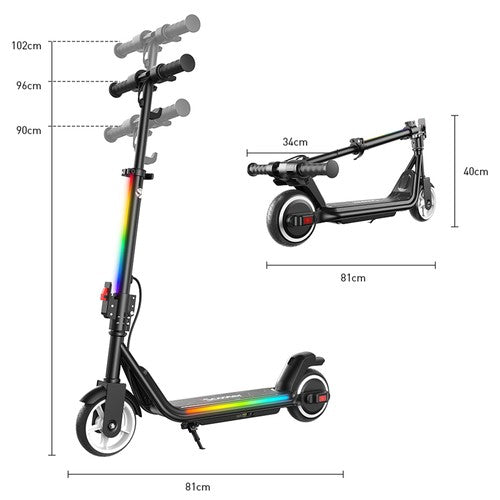 iScooter iK3Max elektrische scooter voor kinderen, 200W motor, 21.6V 4.5Ah