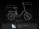 SAMEBIKE CY20 elektrische fiets 350W 13Ah