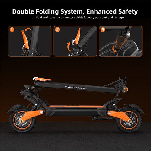 Kugoo LX10+ elektrische scooter, 2x 1400W motor, 60V 20,8Ah