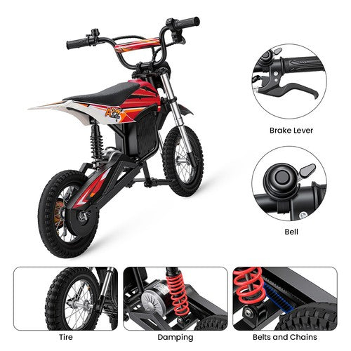 iScooter A12 elektrische kinder crossmotor 300W