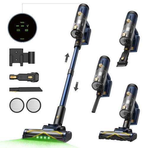 Vactidy V12 draadloze stofzuiger met 50000 Pa zuigkracht en 450 W vermogen.