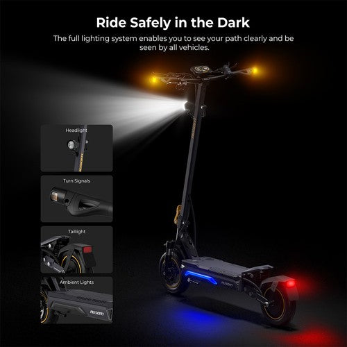 Ausom K20 Pro Elektrische Scooter, 1000W Motor, 48V 18Ah