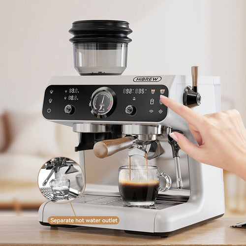 HiBREW H7B espressomachine, dubbel verwarmingssysteem, 58 mm portafilter