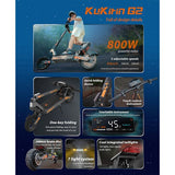 KuKirin G2 opvouwbare elektrische scooter 2025 upgrade 800W