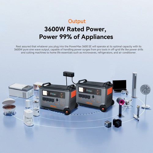Oscal PowerMax 3600SE draagbare energiecentrale, 3600Wh