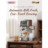 HiBREW H13A 3-in-1 halfautomatische koffiemachine met 6 koffiestanden