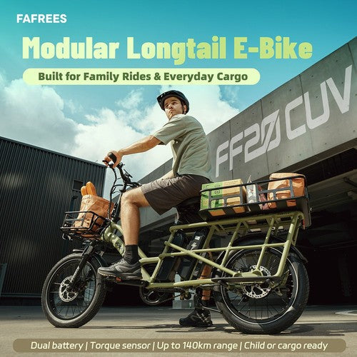 Fafrees FF20 CUV elektrische bakfiets, 250W motor, 48V 24Ah