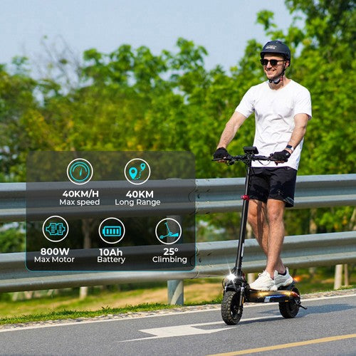 iScooter iX3 opvouwbare elektrische scooter met luchtbanden 800W