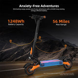 Kugoo LX10+ elektrische scooter, 2x 1400W motor, 60V 20,8Ah