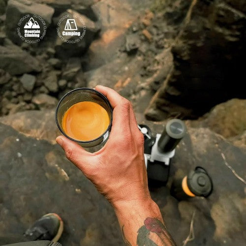 HIBREW H4C draagbare espressomachine, handmatige koffiemachine voor op de camping