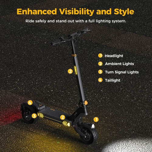 Ausom L2 elektrische scooter, 2x 800W motor, 48V 15,6Ah