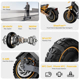 Ausom K20 Pro Elektrische Scooter met dubbele motor 1000W*2