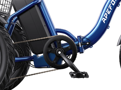 APEFOX RH30 Opvouwbare Elektrische Driewieler Fiets met Achtermand