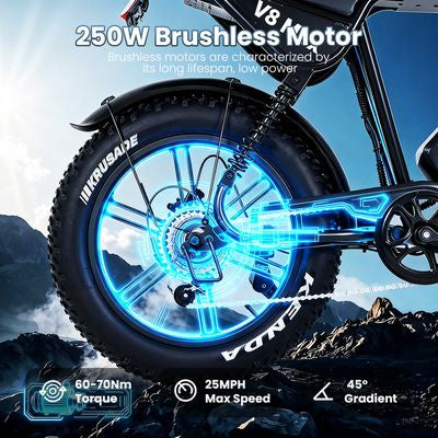 AtlasTrek V8 Max elektrische fiets 48V 15Ah 500W