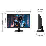 TITAN ARMY C24A1H Gaming Monitor, 23,6 inch 1500R Curved VA Scherm, 1920*1080, 240Hz