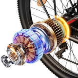 FENGQS Q8 elektrische fiets, 750W motor, 48V 17,5Ah, 50 km/u