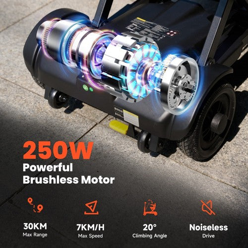 iScooter X11 Scootmobiel, 250W Motor, 24V 15.6Ah